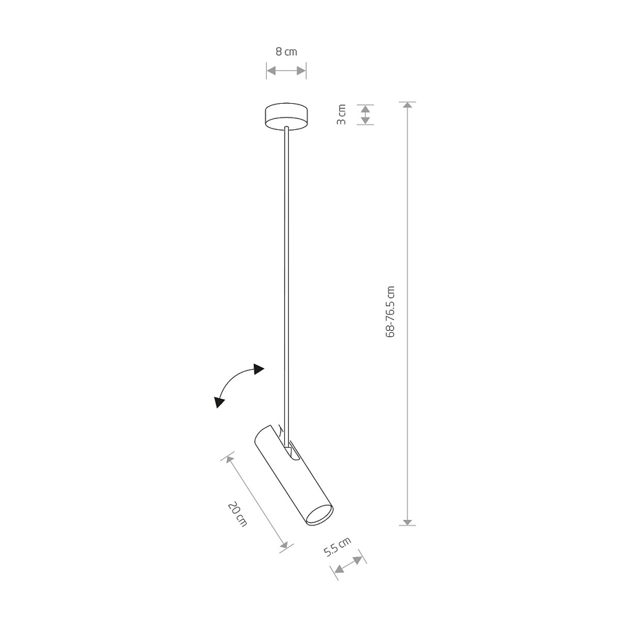 EYE SUPER - Spot GU10 en acier blanc