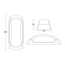 Applique Murale LED Francy-Ouvert 6W E27 Diffuseur Résine Opale Gris IP66 Dakar, Sénégal