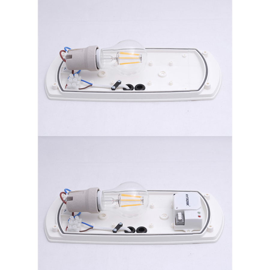 Applique Murale LED FRANCY Up & Down 6W E27 Diffuseur Résine Opale Gris IP66 Dakar, Sénégal
