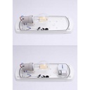 Applique Murale LED FRANCY Up & Down 6W E27 Diffuseur Résine Opale Gris IP66 Dakar, Sénégal