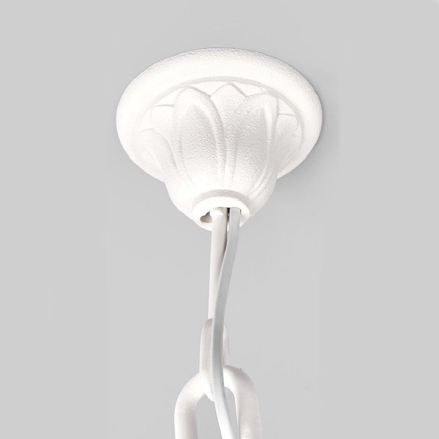 Anna Sichem Lanterne Hexagonale Suspendue Résine Blanche Extérieure E27 IP55 LED Lumière Dakar, Sénégal