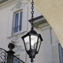 Anna Sichem Lanterne Hexagonale Suspendue Résine Noire Extérieure E27 IP55 LED Lumière Dakar, Sénégal