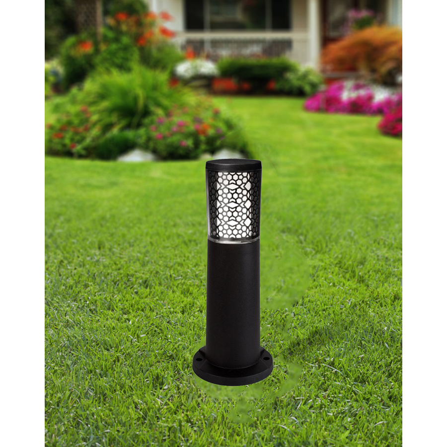 Lampadaire de jardin moderne Carlo Deco 400 GU10 3,5 W Diffuseur opale en résine noire IP55 Dakar, Sénégal