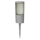 Lampadaire de jardin Carlo Deco Spike antichoc en résine grise avec diffuseur opale IP55 Dakar, Sénégal
