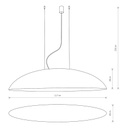 CANOE - Lustre 5 lampes en acier noir et résine doré