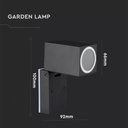 Applique - Spot murale GU10 tête réglable étanche IP44