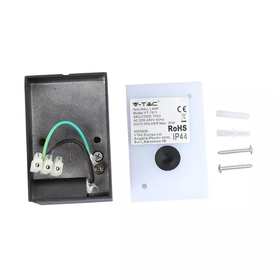 Applique - Spot murale GU10 tête réglable étanche IP44