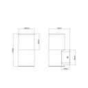 Applique Murale led Extérieure Moderne Hoosic Douille E27 Aluminium Anthracite Dakar, Sénégal
