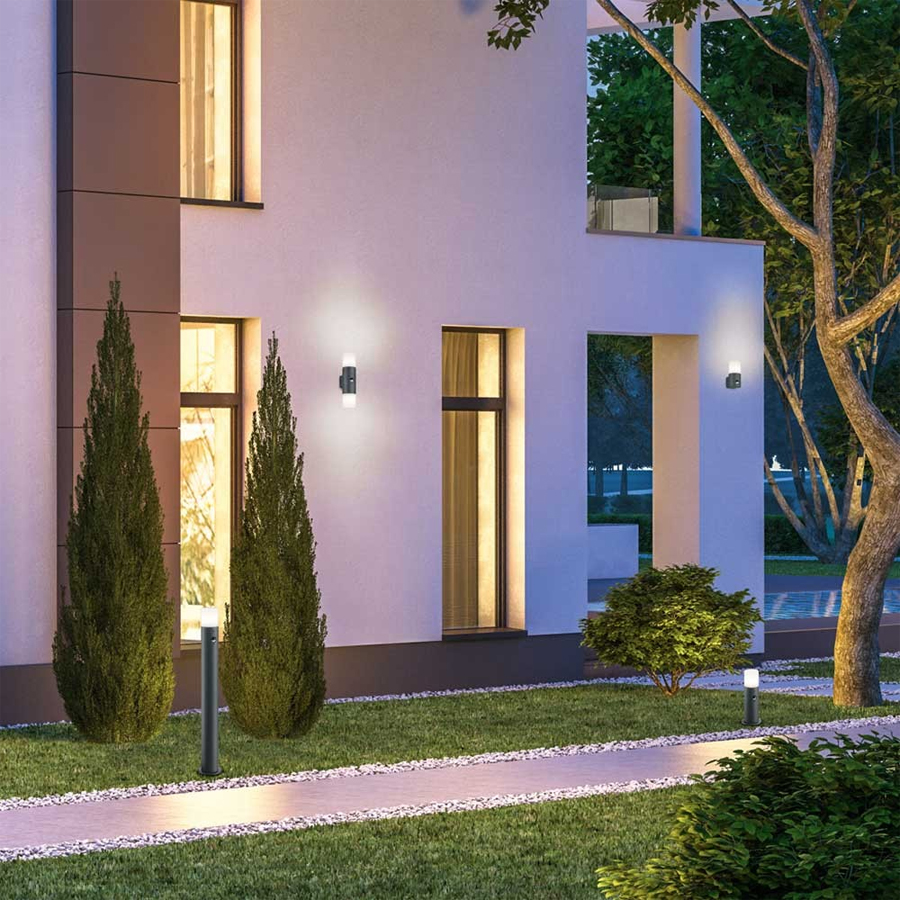 Applique d'extérieur Hoosic led 28W Douille E27 Anthracite Aluminium Dakar, Sénégal