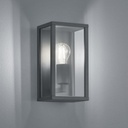 Applique LED Garonne en aluminium anthracite et verre transparent IP44 Dakar, Sénégal