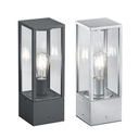 Borne de jardin moderne Garonne Douille E27 Anthracite Aluminium Verre Transparent IP44 Dakar, Sénégal