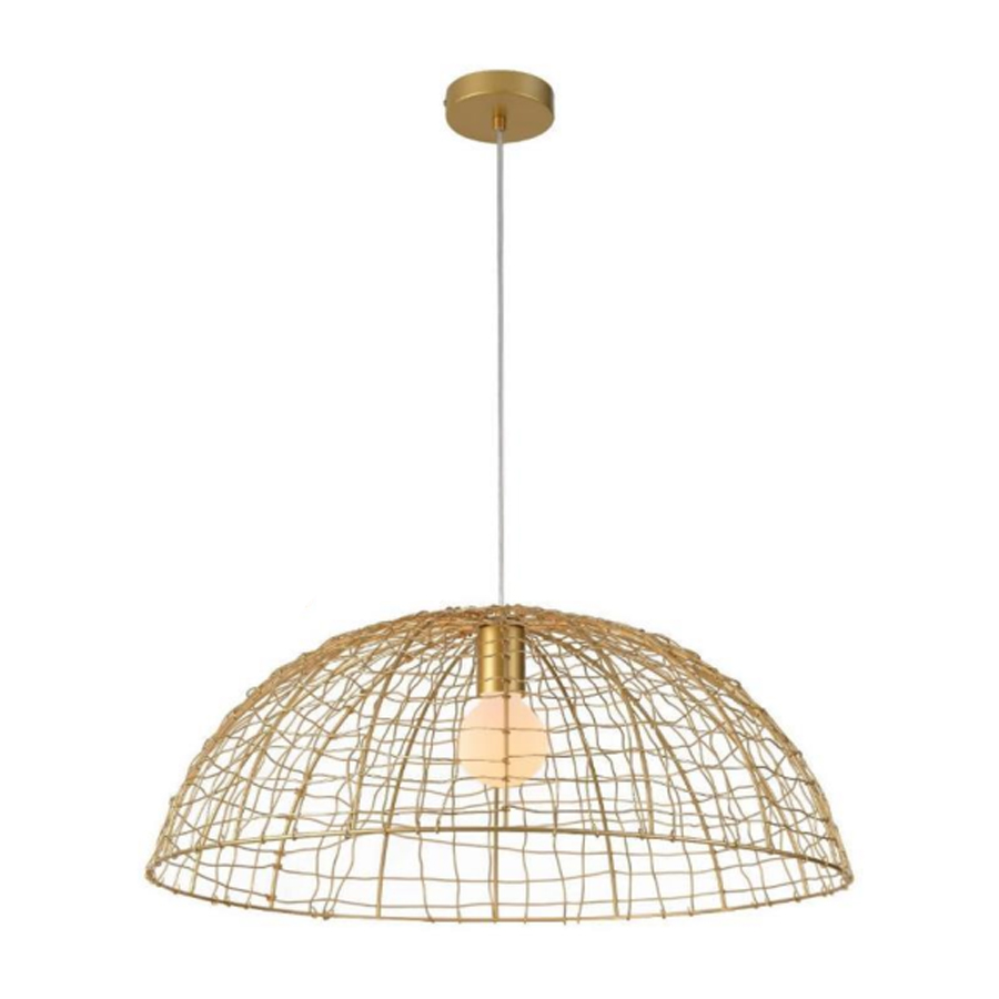 SAMBO - Suspension en métal doré antique Ø60