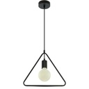Suspension géométrique triangle en métal noir 32x32