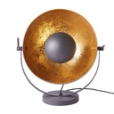 ROCK LIGHT - Lampe en métal noir et doré H50