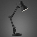 FAMOUS - Lampe à poser en plastique et métal noir H59