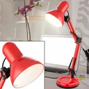 FAMOUS - Lampe à poser en plastique et métal rouge H59