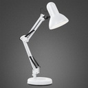FAMOUS - Lampe à poser en plastique et métal blanc H59