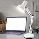 Lampe à poser Famous en plastique et métal blanc, Dakar, Sénégal