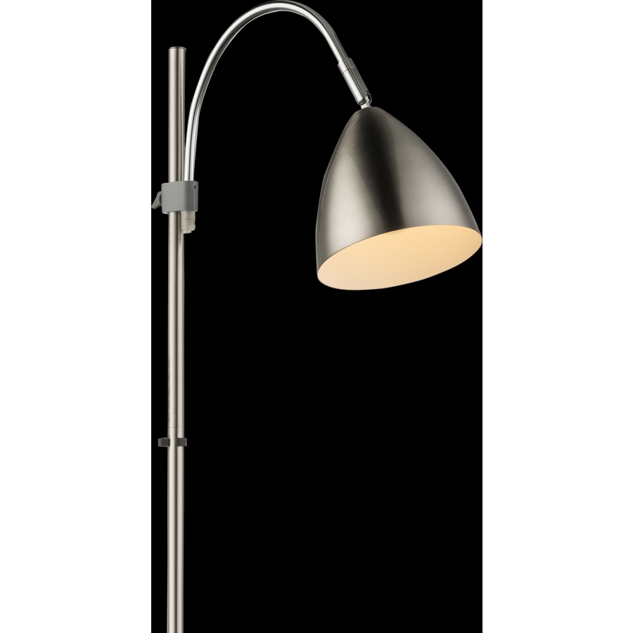 ARCHIBALD - Lampadaire en plastique et métal nickel chrome H156