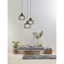 AKIN - Suspension en métal bronze et marron Ø32