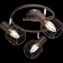 AKIN - Spot / Plafonnier 3 lampes en métal bronze et marron Ø25