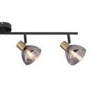 Plafonnier/Spot Jay 4 lampes en métal noir, bronze et verre fumé, parfait pour sublimer un intérieur chic - Dakar, Sénégal.