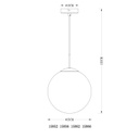 varus-metal-dore-verre-transparent-schema.jpg" alt="Schéma technique de la suspension Varus en métal doré et verre transparent - Dakar, Sénégal