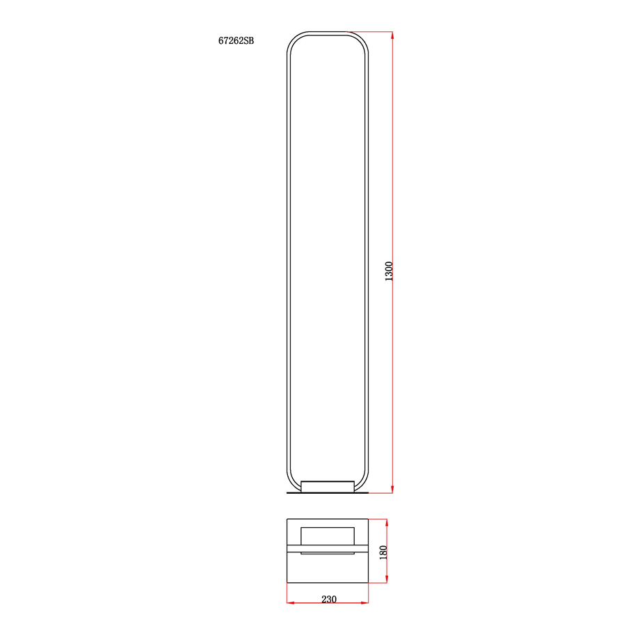 SILLA - Lampadaire LED 28W en métal noir Lumière Jaune H130