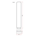 SILLA - Lampadaire LED 28W en métal noir Lumière Jaune H130