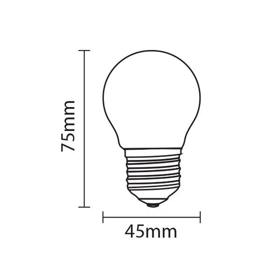 LED BULB E27 G45 6W 480LM 175-265V 6000K