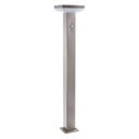 Lampadaire solaire LED pour jardin 4,4 W Aluminium brossé Détecteur de mouvement IP44 Dakar, Sénégal