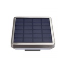 Lampadaire de jardin solaire moderne à LED 4,4 W en aluminium brossé avec détecteur de mouvement IP44 Dakar, Sénégal