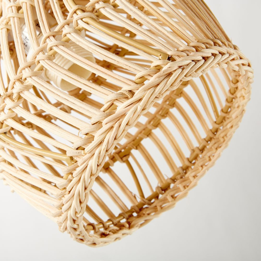 Applique Wild fibre naturelle et métal blanc E14 – Dakar, Sénégal