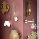 BRAD - Applique en métal doré et verre