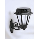 Applique LED Solaire Rosetta Bisso Résine Noire Détecteur de Mouvement IP55 Dakar, Sénégal