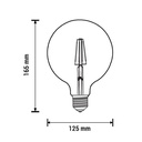 Ampoule LED Filament G125 E27 6.5W Lumière Jaune
