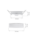 ALGINE - Panneau LED Premium 6W Rond Lumière Blanche Naturelle Ø9.5
