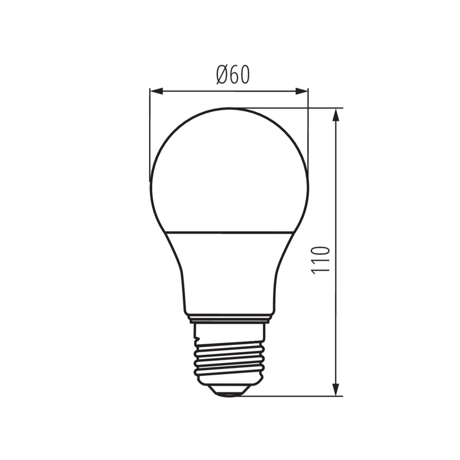 Ampoule LED A60 E27 10,5W Lumière Blanche Naturelle
