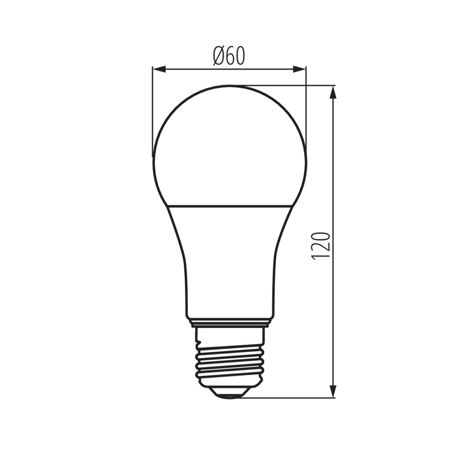 Ampoule LED A60 E27 9.6W Lumière Blanche Froide