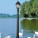 Lampadaire d'extérieur en résine noire SALEM RICU Lanterne hexagonale E27 230V IP55 Dakar, Sénégal
