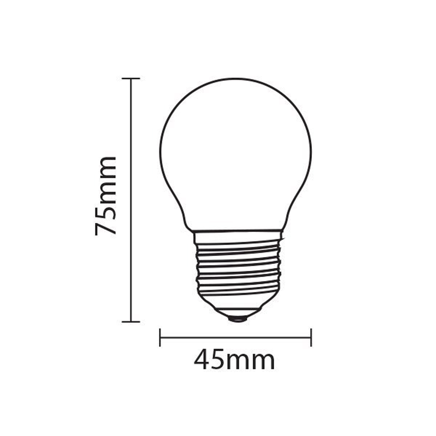 Ampoule LED G45 E27 6W Lumière Jaune