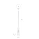 Lampadaire d'extérieur RICU/G300 Globe en résine noire PMMA 300mm IP55 Dakar, Sénégal