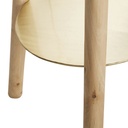 ANDRES - Lampadaire trépied en manguier et abat-jour en jute tressé H161