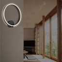 VICTORIA - Applique / Plafonnier LED 40W en métal noir Lumière Blanche Naturelle H85