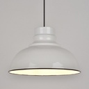 Luminaire suspension blanc CANTEEN avec finition émaillée, forme dôme élégante pour la cuisine ou la salle à manger - Dakar, Sénégal.
