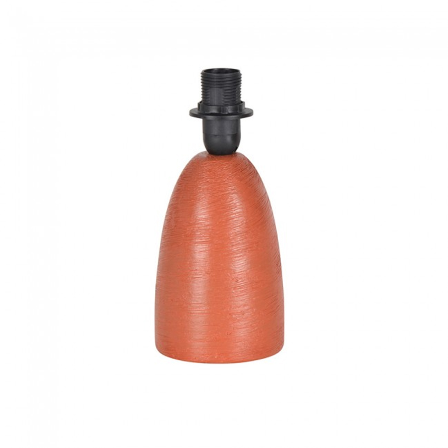 GAÏA - Lampe à poser en céramique terracotta et lin H28cm