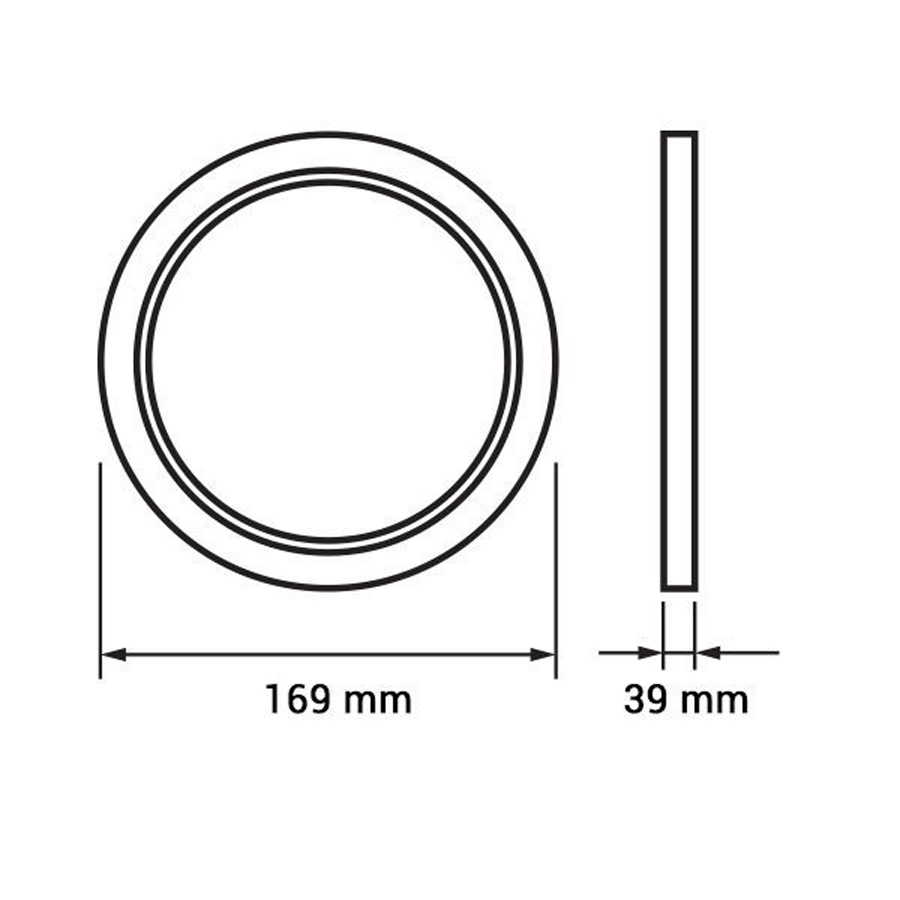 Panneau LED Premium 12W Rond Lumière Blanche Naturelle Ø17