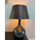 GLOSS - Lampe à poser en verre, abat-jour graphite H82