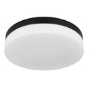 Plafonnier Vranos en aluminium noir étanche IP44 Ø30