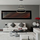 Lustre LED 57W ralph en métal noir Lumière Jaune Dakar, Sénégal